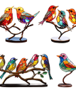 4x  Libiyi Metallvögel