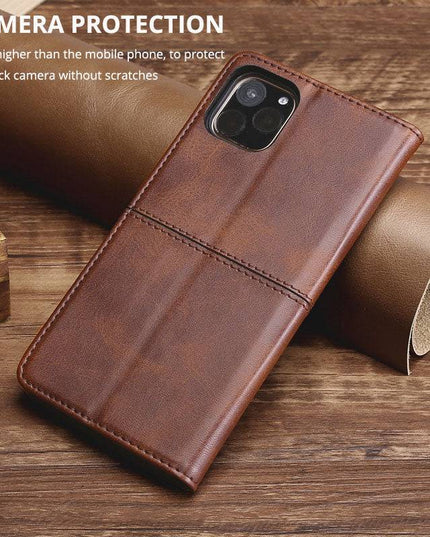 TPU + PU Leather Phone Cover Case for Samsung A11 - Libiyi