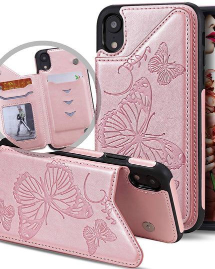 New Luxury Embossing Wallet Cover For iPhone XR-Fast Delivery - Libiyi