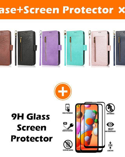 Detachable Flip Folio Zipper Purse Phone Case for iPhone 12 Series - Libiyi