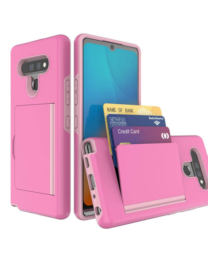 Armor Protective Card Holder Case for LG Stylo 6 - Libiyi