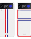 Blanc / Samsung Galaxy Z Flip 3 5G / Bande