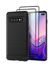 Preto / S10 Plus / Com protetores de tela de 2 pacotes